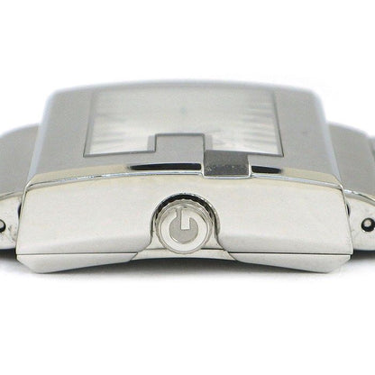 Gucci Watch Rectangle Sunray Silver Dial SS — view 2