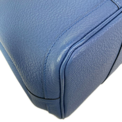 Hermes Tote Garden Party PM Blue Tonpet Silver — view 6