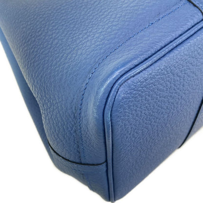 Hermes Tote Garden Party PM Blue Tonpet Silver — view 8