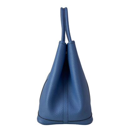 Hermes Tote Garden Party PM Blue Tonpet Silver — view 2