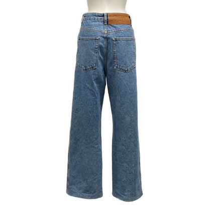 Loewe Jeans 42 L Anagram Baggy Blue White Full Length Button Fly Cotton — view 2