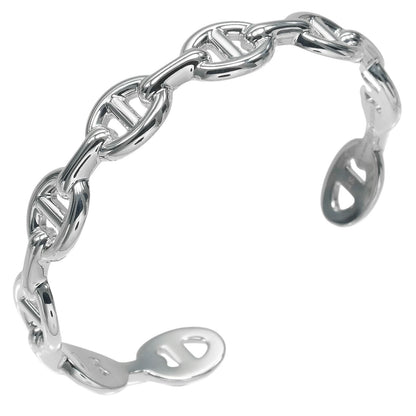 Hermes Chaine D'ancre ST 925 Sterling Silver Bracelet