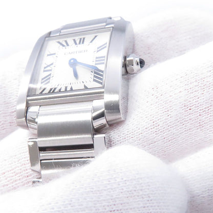 Cartier Tank Francaise SM Watch Silver Dial Quartz — view 4