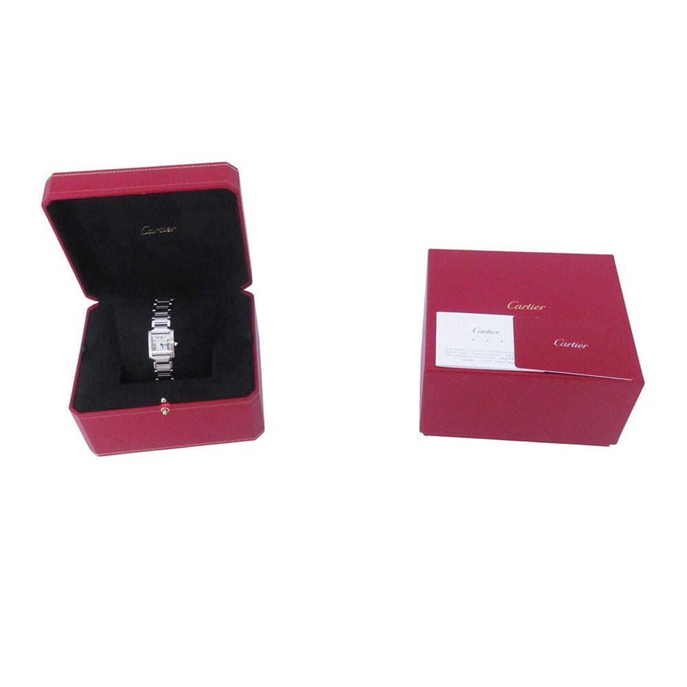 Cartier Tank Francaise SM Watch Silver Dial Quartz — view 9