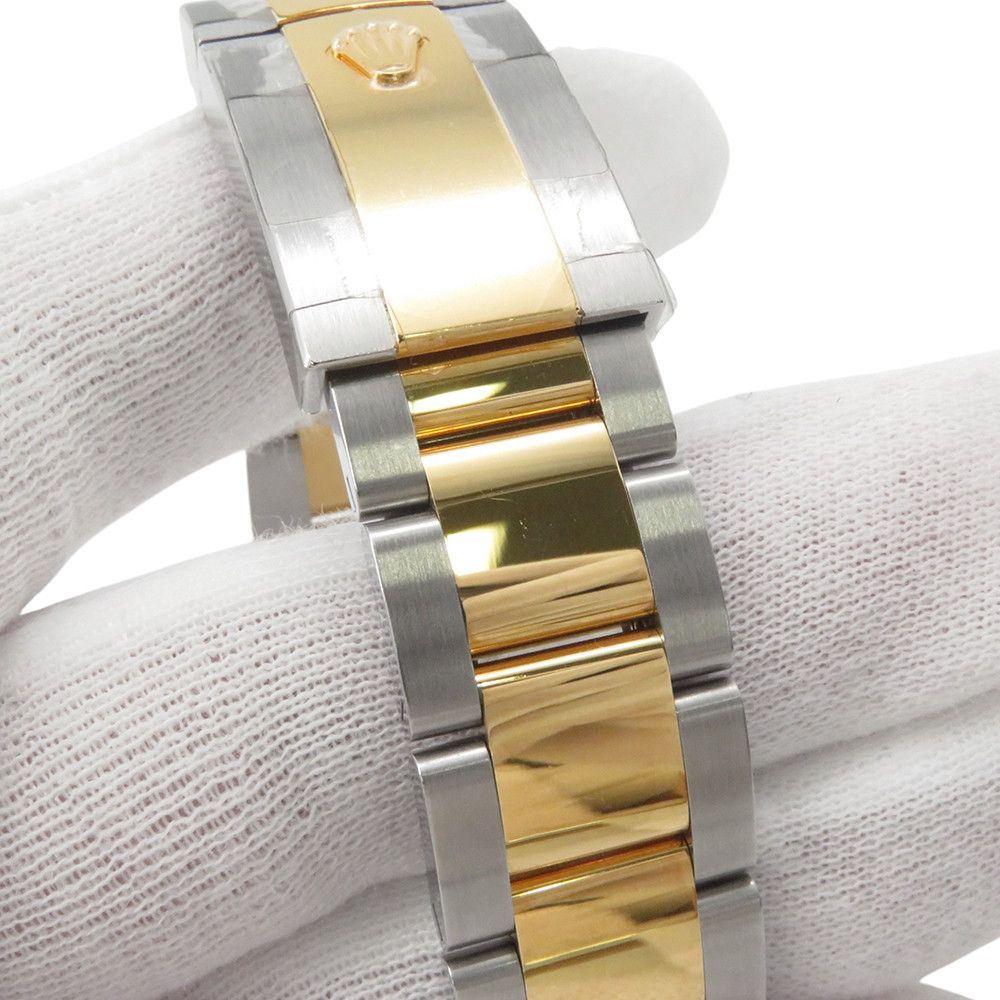 Rolex Datejust SS 18k Yellow Gold Roulette Watch White Dial — view 9