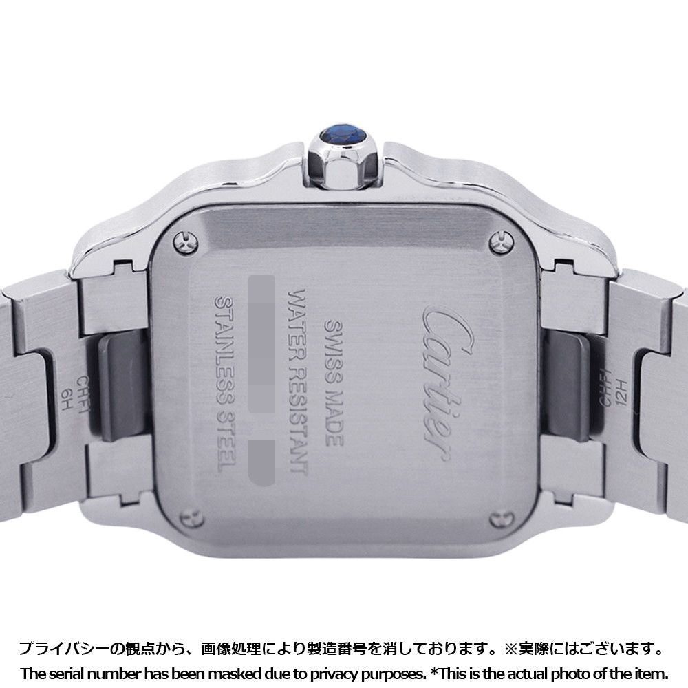 Cartier Santos de Cartier Watch SM SS 18k Yellow Gold Quartz Silver Dial — view 3