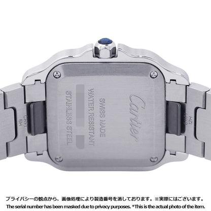 Cartier Santos de Cartier Watch SM SS 18k Yellow Gold Quartz Silver Dial — view 3