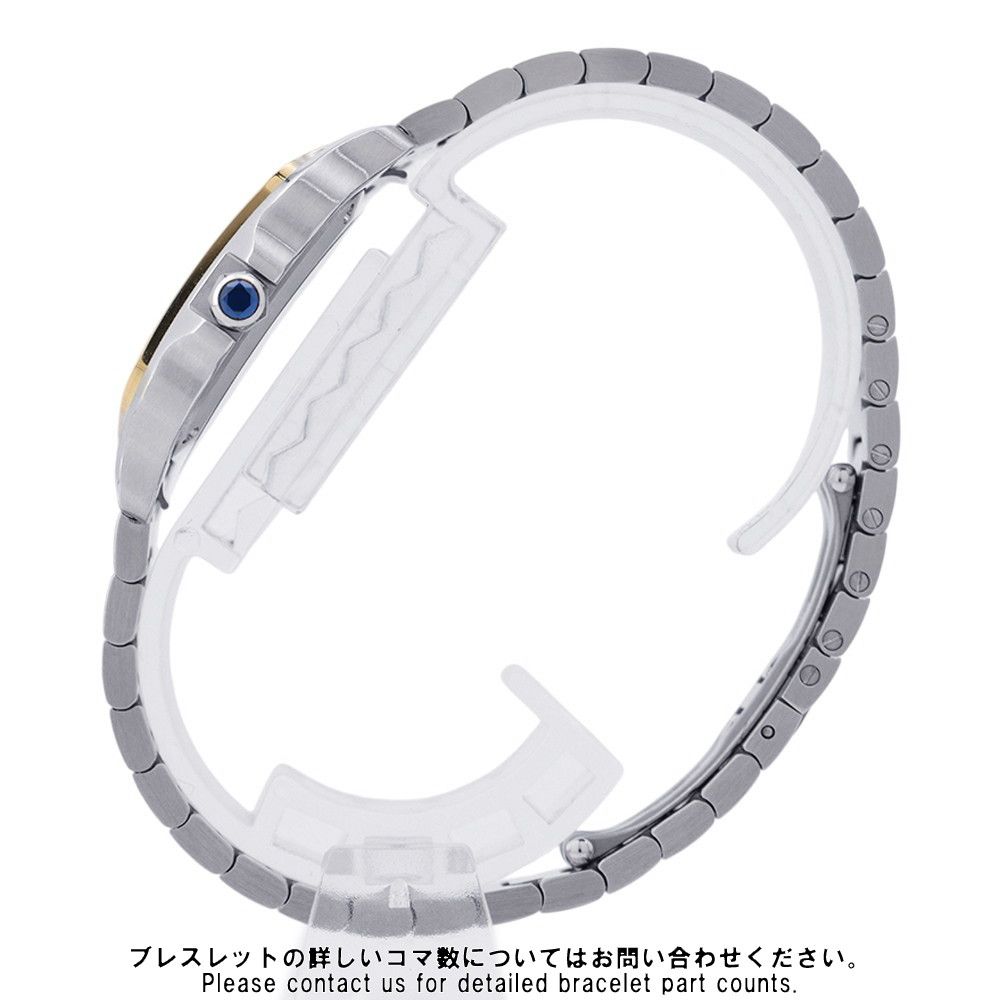 Cartier Santos de Cartier Watch SM SS 18k Yellow Gold Quartz Silver Dial — view 2