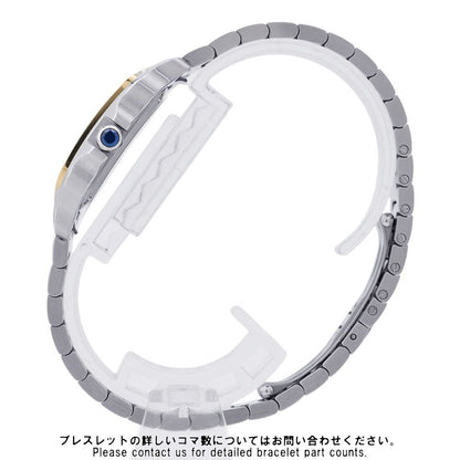 Cartier Santos de Cartier Watch SM SS 18k Yellow Gold Quartz Silver Dial — view 2