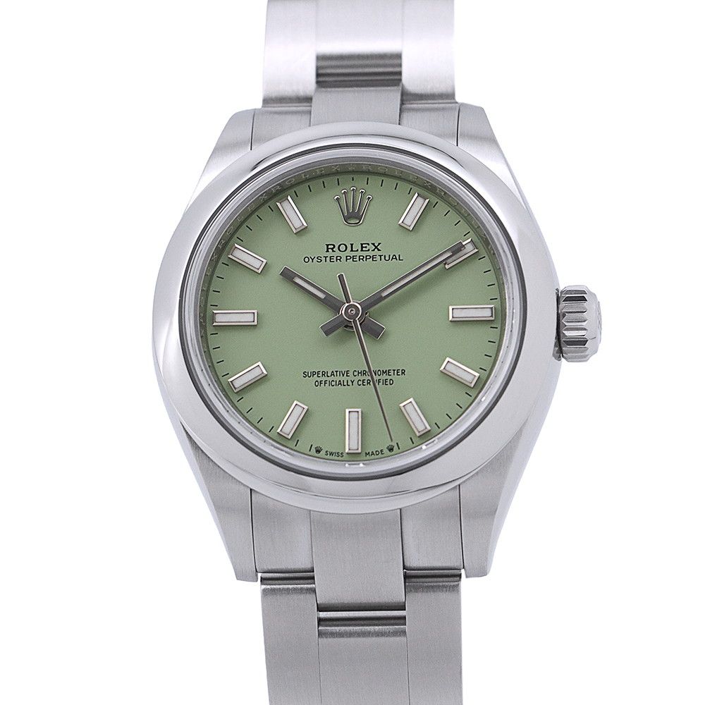 Rolex Oyster Perpetual 28 Watch Pistachio Dial