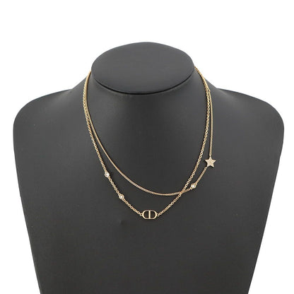 Dior Necklace Petit CD Double Rhinestone — view 4