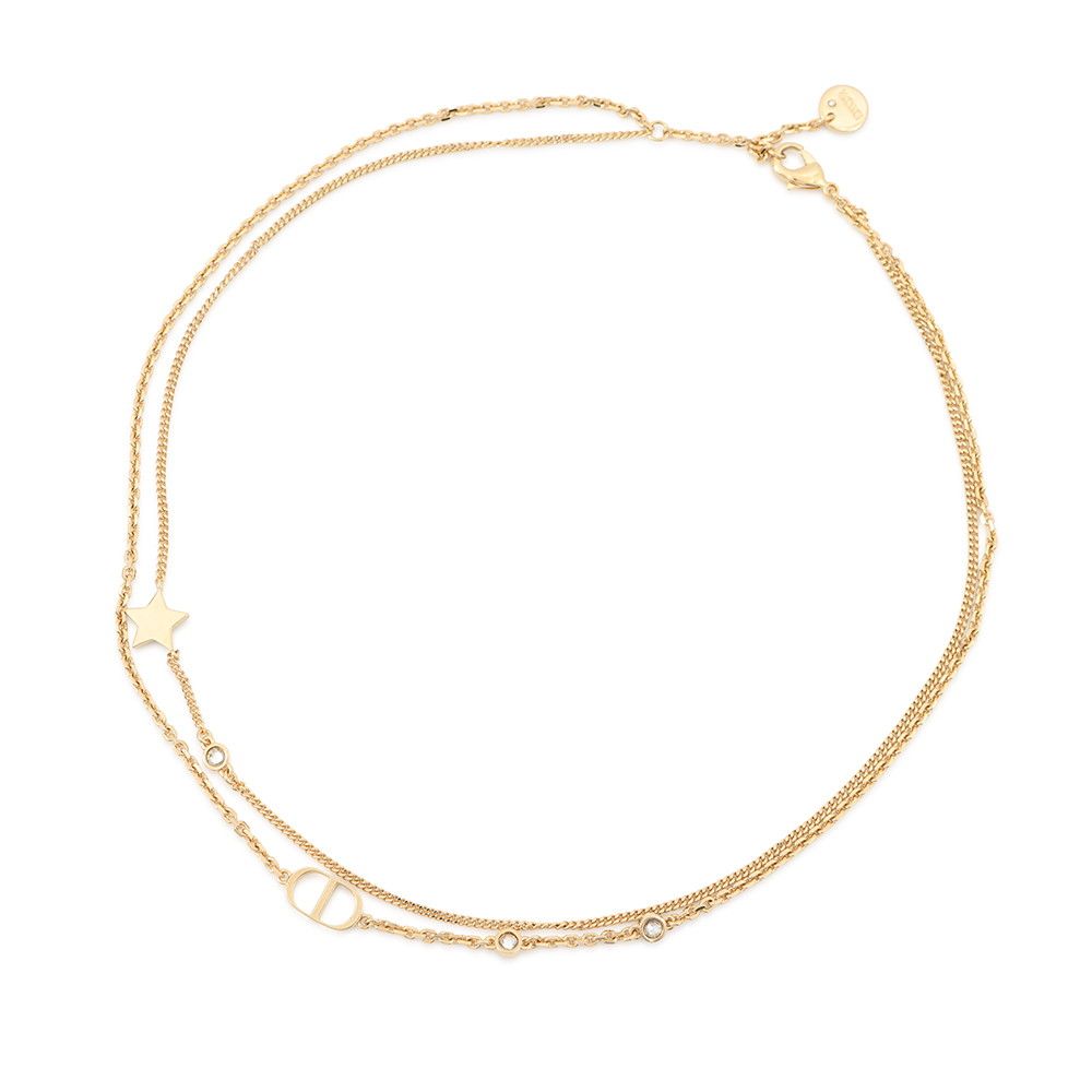 Dior Necklace Petit CD Double Rhinestone — view 3