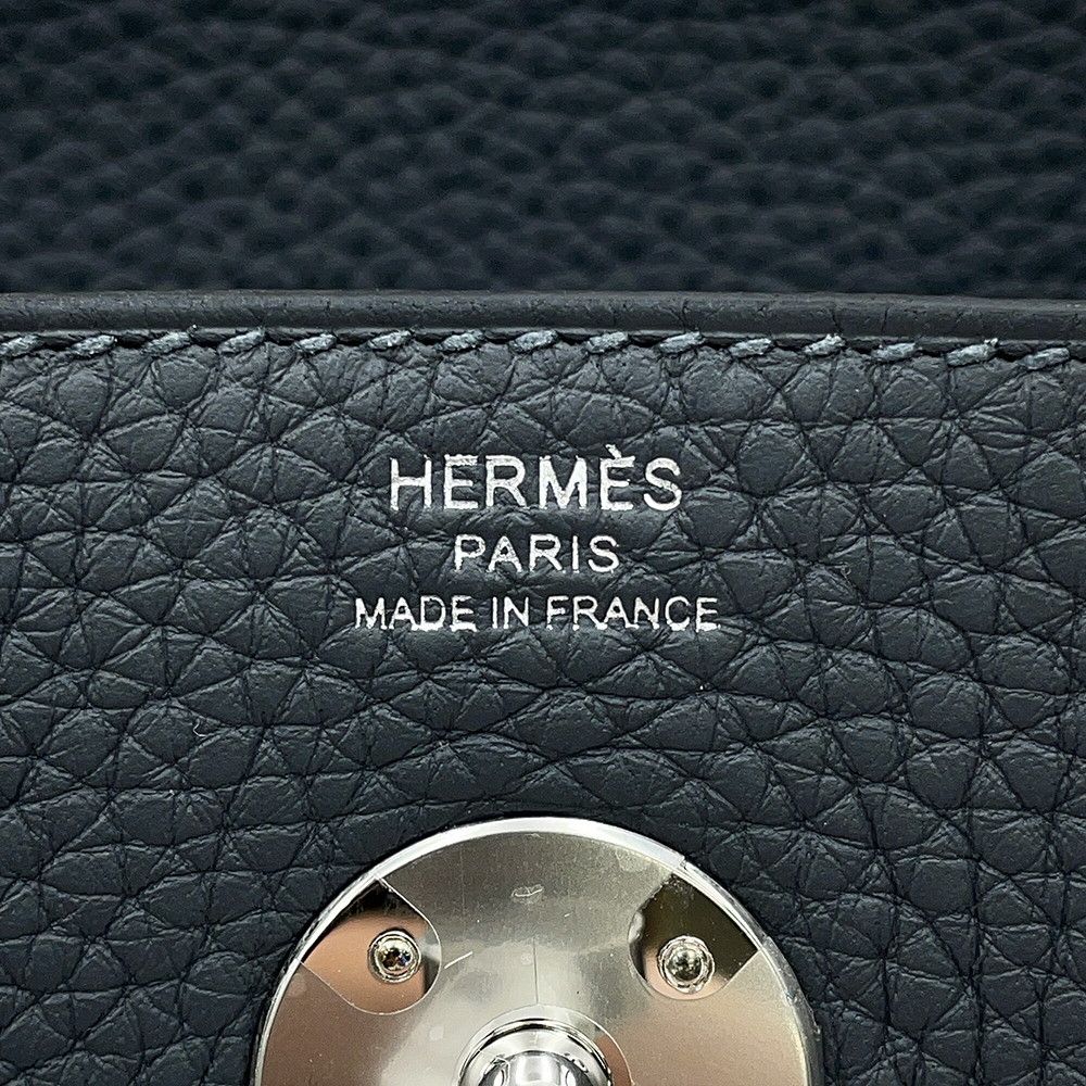 Hermes Handbag Lindy 26 Grimisty Silver Taurillon Clemence 2-Way — view 6