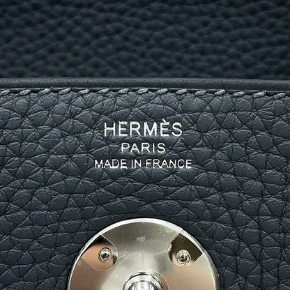 Hermes Handbag Lindy 26 Grimisty Silver Taurillon Clemence 2-Way — view 6