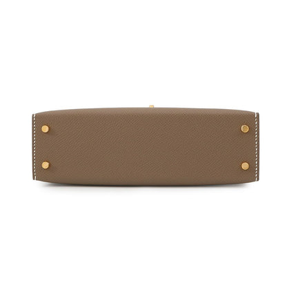 Hermes Mini Kelly 2 Sellier Etoupe Gold Epsom 2-Way Handbag — view 3