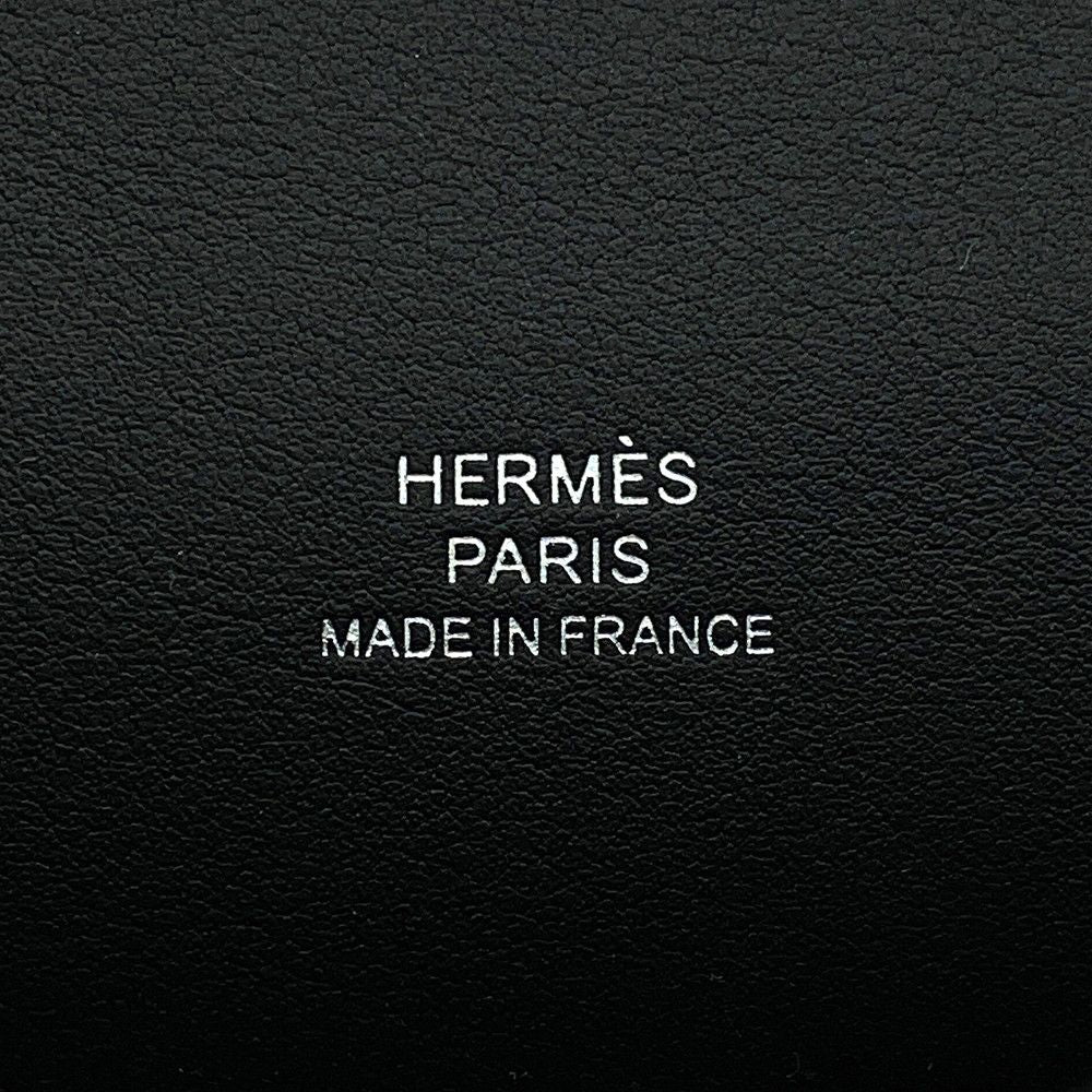 Hermes Handbag Pochette Kelly Black Silver Swift — view 6