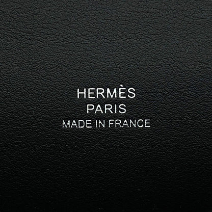 Hermes Handbag Pochette Kelly Black Silver Swift — view 6