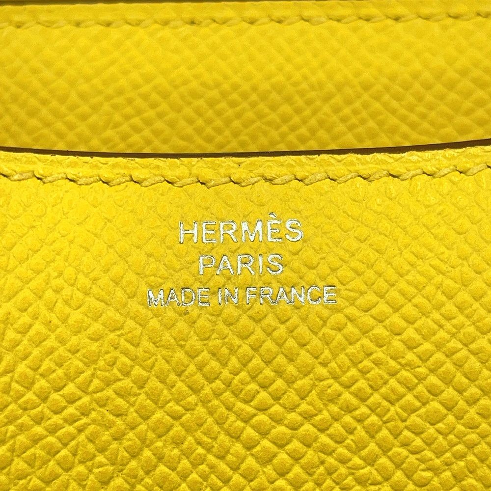 Hermes Shoulder Bag Mini Constance 3 Miloire Joannaple Silver Epsom — view 8