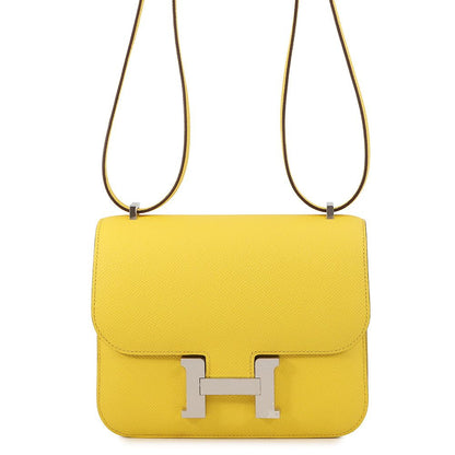 Hermes Shoulder Bag Mini Constance 3 Miloire Joannaple Silver Epsom