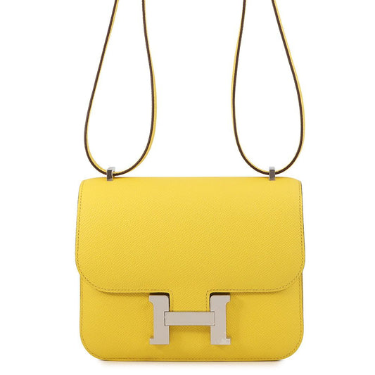 Hermes Shoulder Bag Mini Constance 3 Miloire Joannaple Silver Epsom