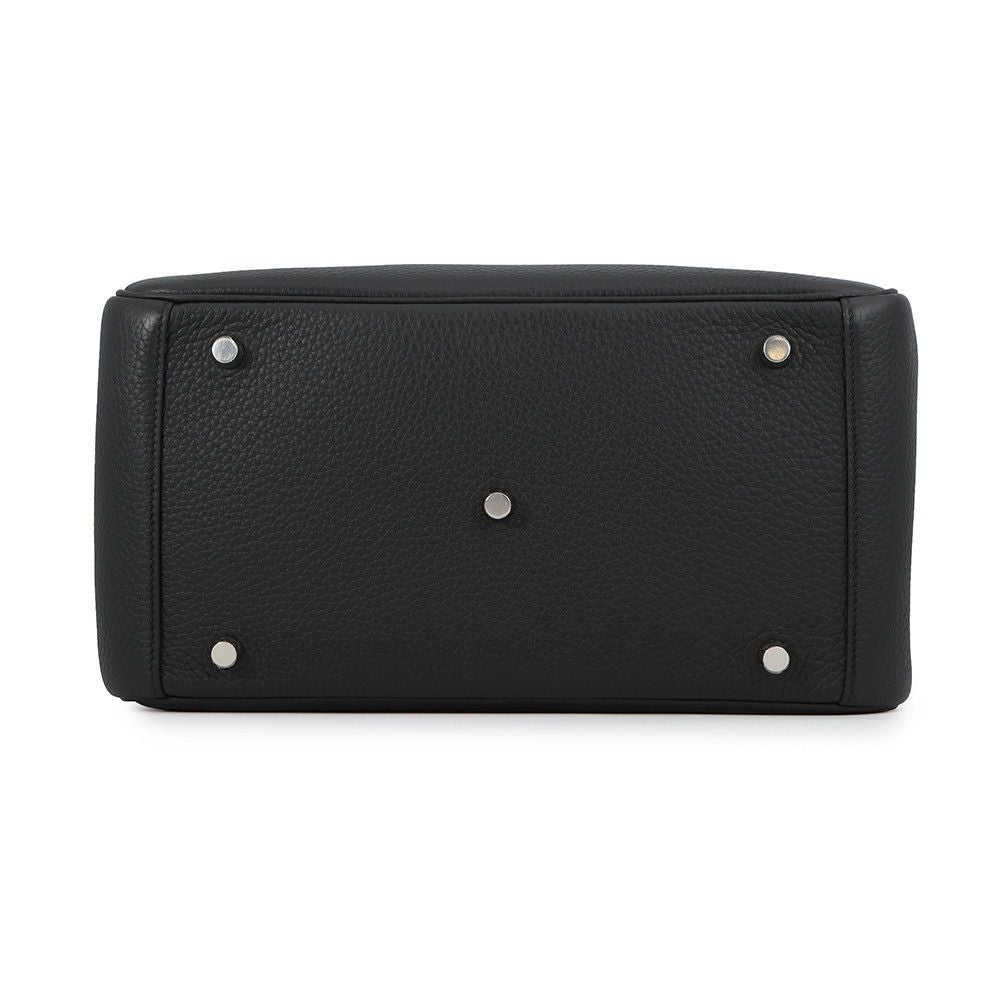 Hermes Lindy 30 Black Silver Taurillon Clemence 2-Way Shoulder — view 3