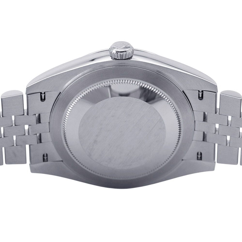Rolex Datejust 41 SS 18k White Gold Roulette Watch Mint Green Dial — view 3