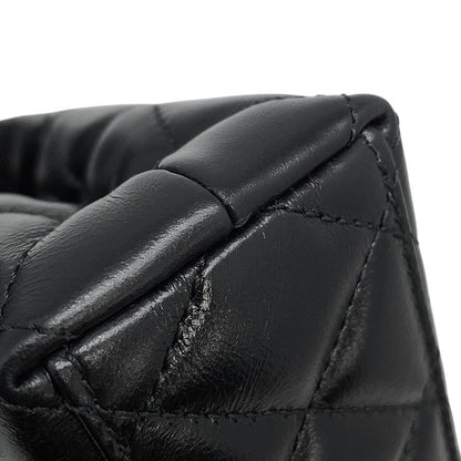 Chanel Quilted CC Logo Mini Shopping 2-Way Chain Shoulder Bag Black — view 8