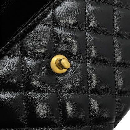 Chanel Quilted CC Logo Mini Shopping 2-Way Chain Shoulder Bag Black — view 9