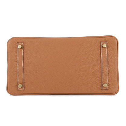 Hermes Birkin 30 Gold Togo Handbag — view 3