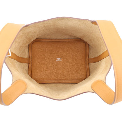 Hermes Handbag Picotin Lock PM Sesame Silver Taurillon Clemence — view 5