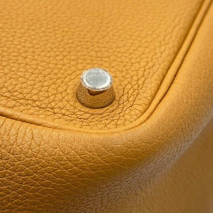 Hermes Handbag Picotin Lock PM Sesame Silver Taurillon Clemence — view 8