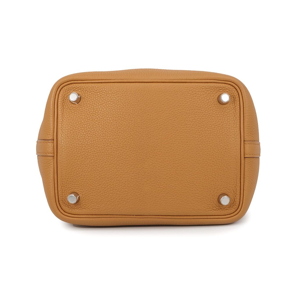 Hermes Handbag Picotin Lock PM Sesame Silver Taurillon Clemence — view 3