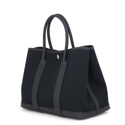 Hermes Tote Garden Party TPM Blue Indigo Silver Toile Ash Negonda — view 2