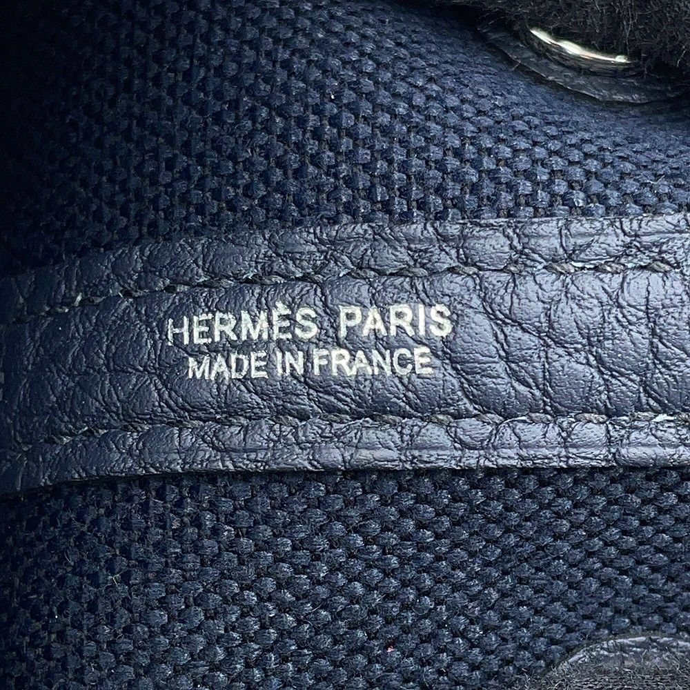 Hermes Tote Garden Party TPM Blue Indigo Silver Toile Ash Negonda — view 8