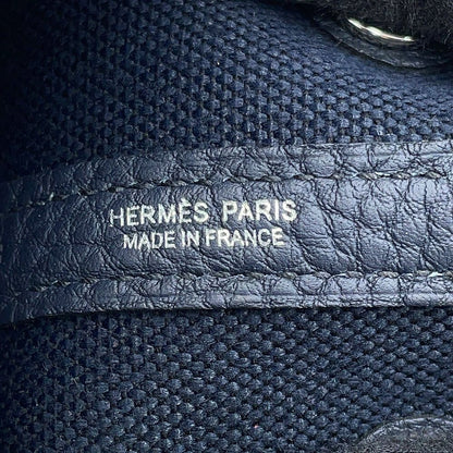 Hermes Tote Garden Party TPM Blue Indigo Silver Toile Ash Negonda — view 8