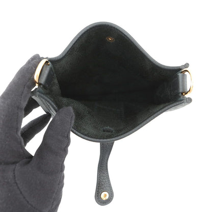 Hermes Shoulder Bag Evelyne TPM 111 cm Amazon Black Gold Taurillon Clemence — view 4