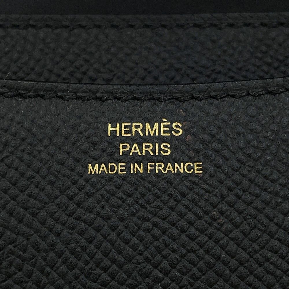 Hermes Shoulder Bag Mini Constance 3 Miloire Black Gold Epsom — view 8
