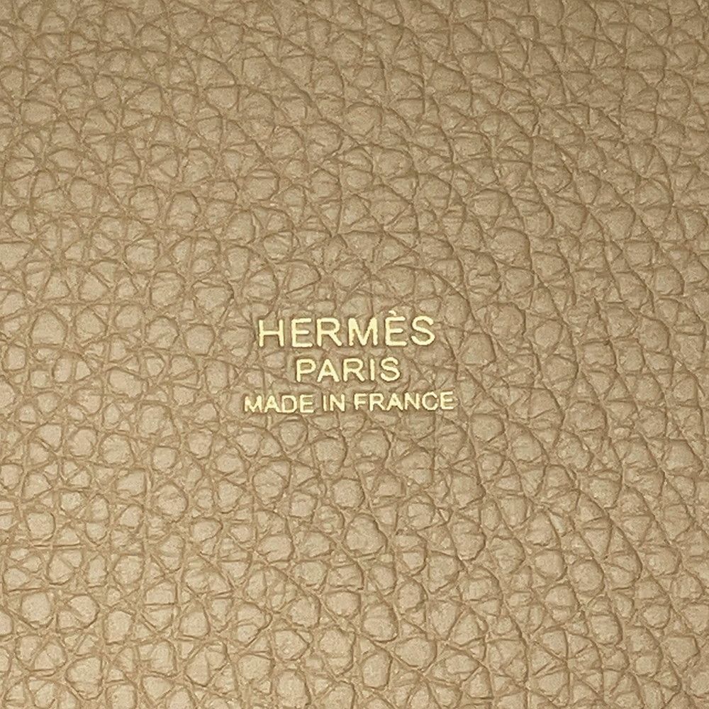 Hermes Handbag Picotin Lock PM Trench Gold Taurillon Clemence — view 9