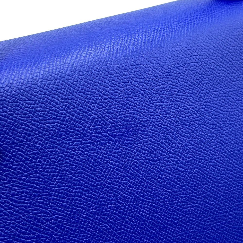 Hermes Handbag Kelly 28 Sellier Blue Electric Matte Silver Epsom 2-Way — view 6