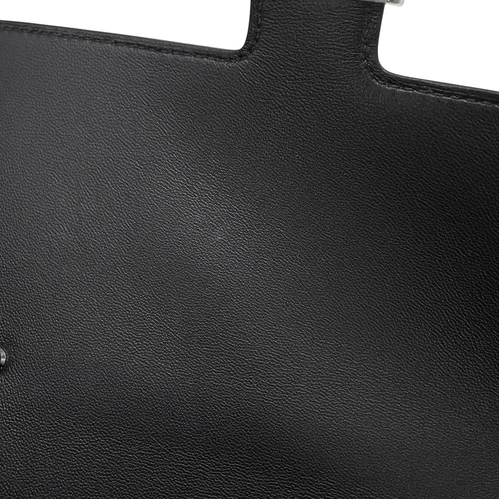Hermes Wallet Constance Tougo Long Black Silver Epsom — view 7