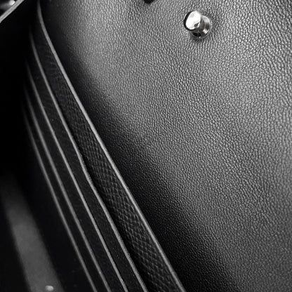 Hermes Wallet Constance Tougo Long Black Silver Epsom — view 8