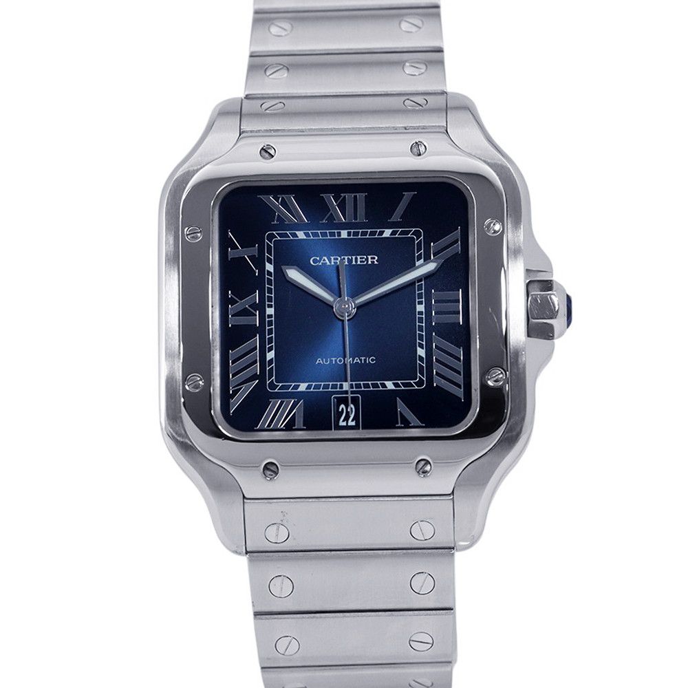 Cartier Santos de Cartier LM Watch Blue Dial