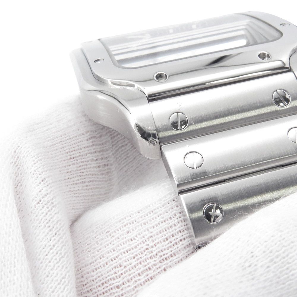 Cartier Santos de Cartier LM Watch Blue Dial — view 9