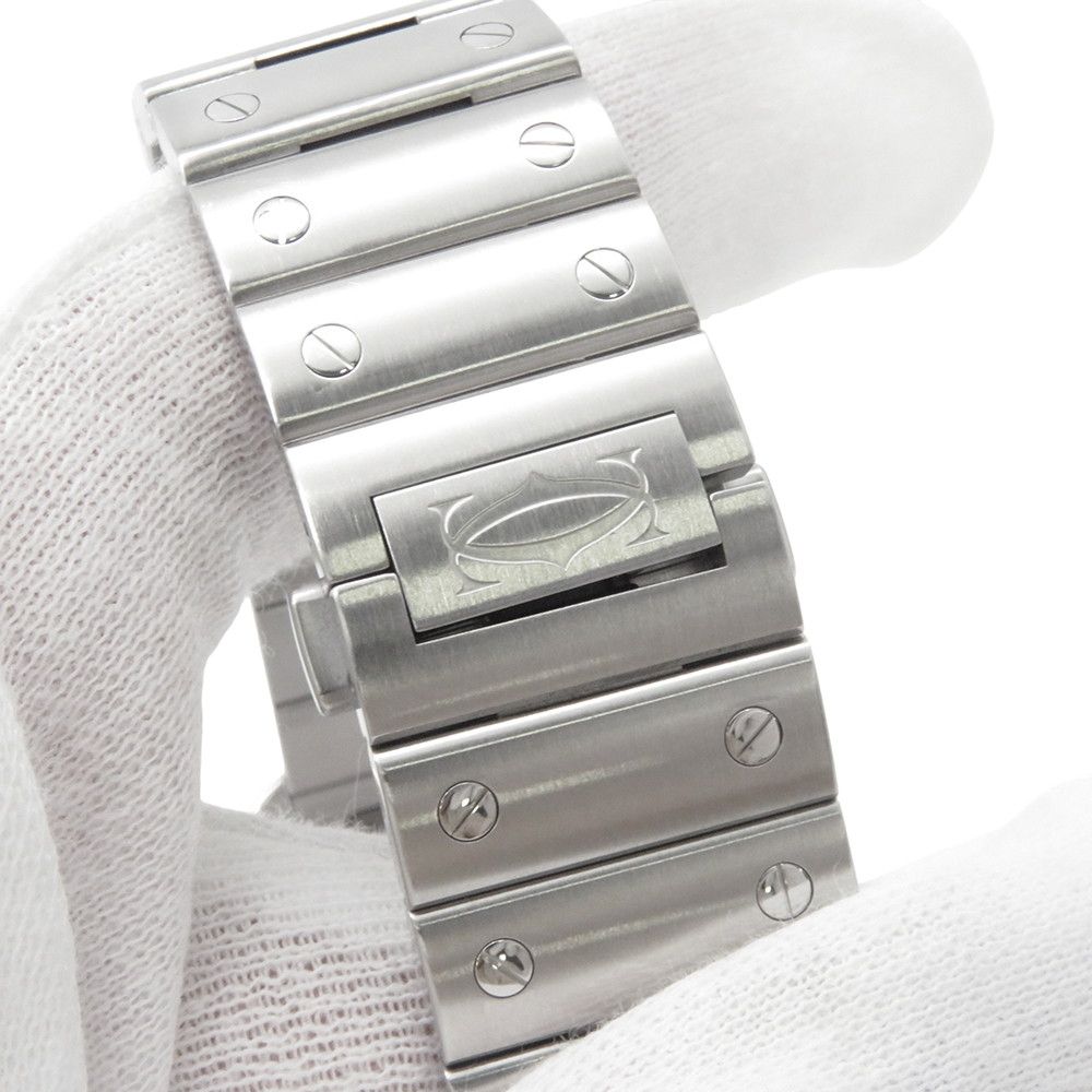 Cartier Santos de Cartier LM Watch Blue Dial — view 5