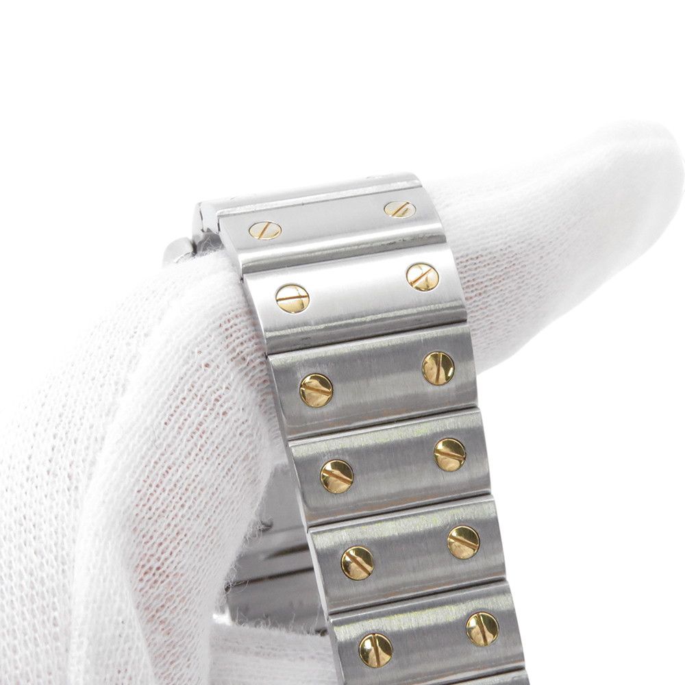 Cartier Santos Galbe LM Watch Ivory Dial — view 7