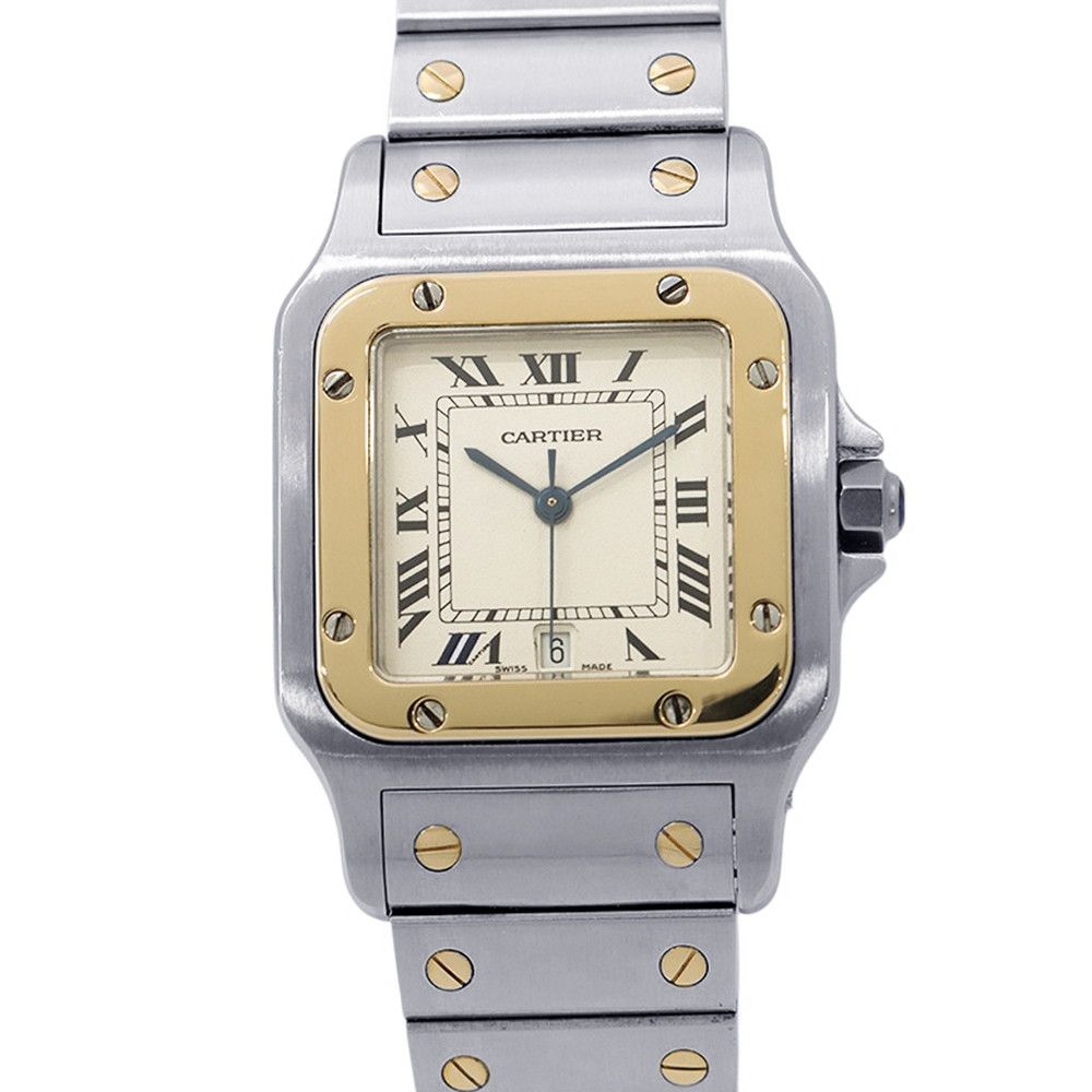 Cartier Santos Galbe LM Watch Ivory Dial