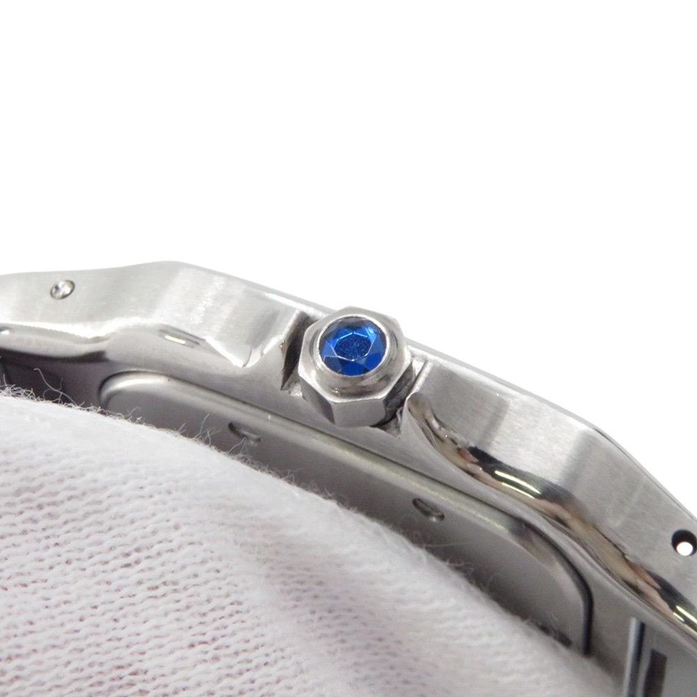Cartier Santos Galbe LM Watch Ivory Dial — view 4