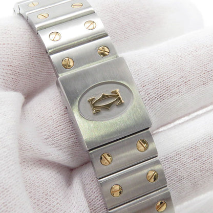 Cartier Santos Galbe LM Watch Ivory Dial — view 8