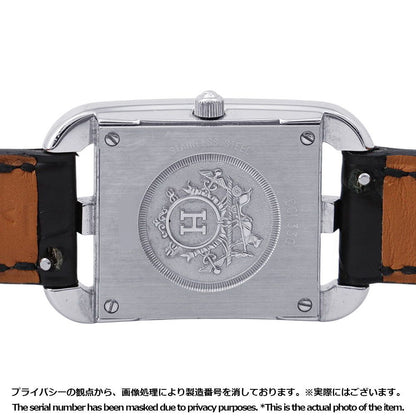 Hermes Cape Cod Double Tour Chaine D'ancre Diamond Bezel Watch Black Dial — view 3