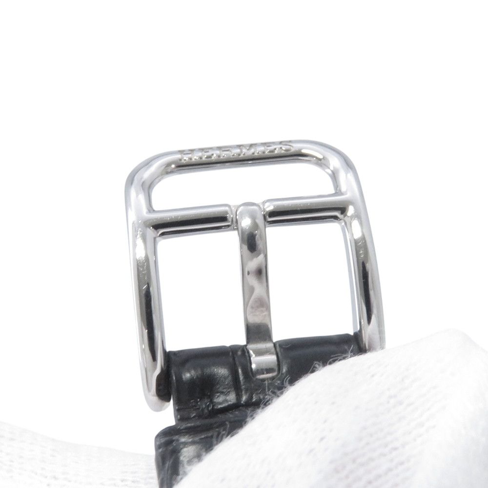 Hermes Cape Cod Double Tour Chaine D'ancre Diamond Bezel Watch Black Dial — view 6